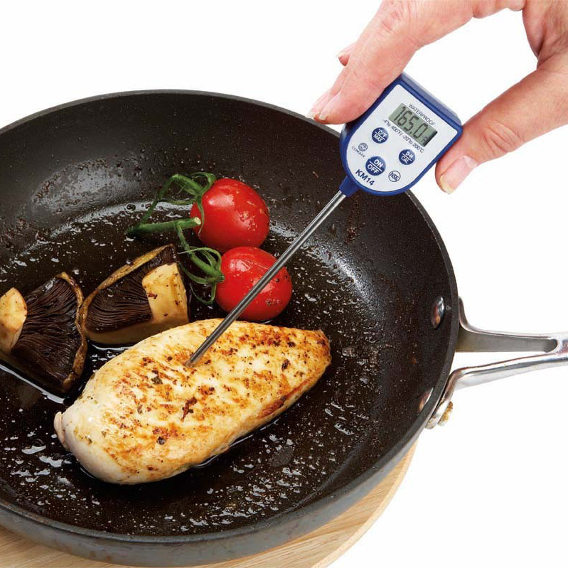 Comark Instruments | KM14 | Pocket Digital Dishwasher Thermometer with Max  Hold, Blue