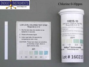 Chlorine Test Strips 0-10ppm Code: 33815-10