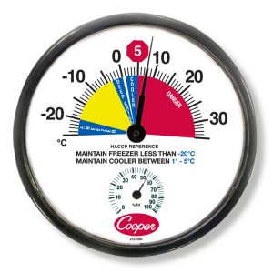 Cooper-Atkins Malaysia 212-159C 12-Inch HACCP Cooler/Freezer Wall Thermometer (Celsius) -25°~35°C,0~100%RH