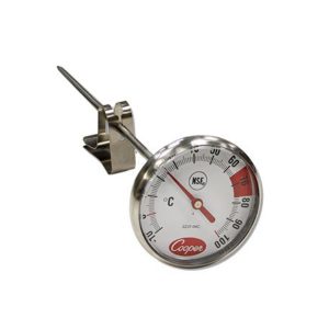 Cooper-Atkins Malaysia 2237-04C-8 | 1.75-Inch-Dial Espresso Milk Frothing Thermometer -10°~100°C