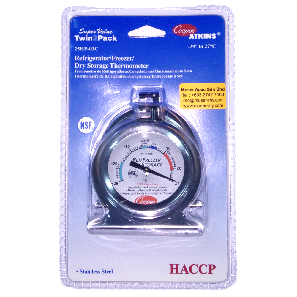 Cooper Atkins 25HP-01C-2 | HACCP Professional Refrigerator : Freezer Twin Pack 01 Cooper-Atkins Malaysia 25HP-01C-2 | Twin2Pack Refrigerator/Freezer/Dry Storage Thermometer | -29°~27°C
