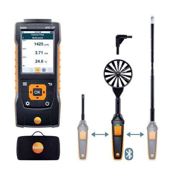 testo Malaysia 440 delta P Air Flow ComboKit 2 w/Bluetooth
