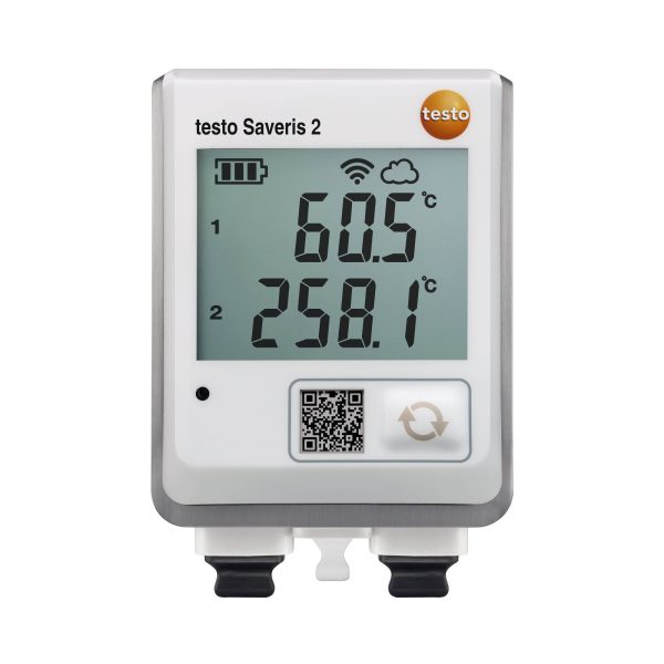testo Saveris 2-T3 | WiFi Data Logger w/ Display & 2 TC Temperature Probe Connections