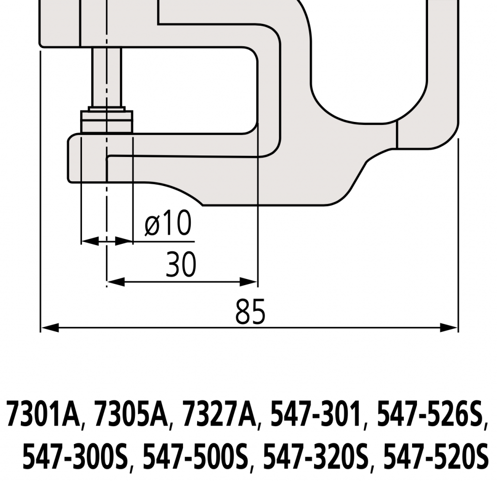 Mitutoyo Malaysia 7301A Thickness Gage Series-7