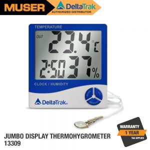DeltaTrak Malaysia 13309 Jumbo Display Wall Mount Thermo-Hygrometer