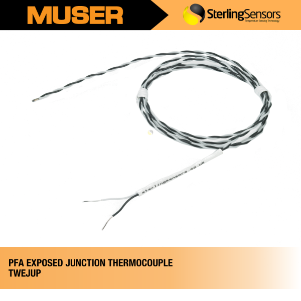 Sterling Sensors TWEJUP PFA Exposed Junction Thermocouple