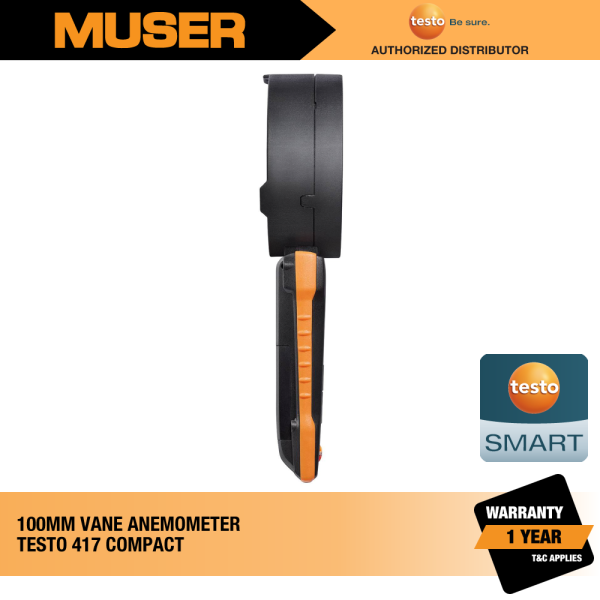 Testo Malaysia 417 (0563 0417) Digital 100 mm Vane Anemometer with App Connection