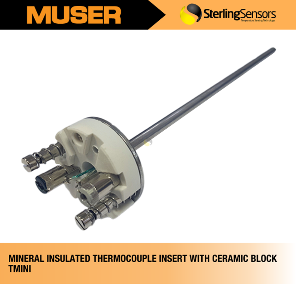 Sterling Sensors Malaysia TMINI Mineral Insulated Thermocouple Insert with Ceramic Block