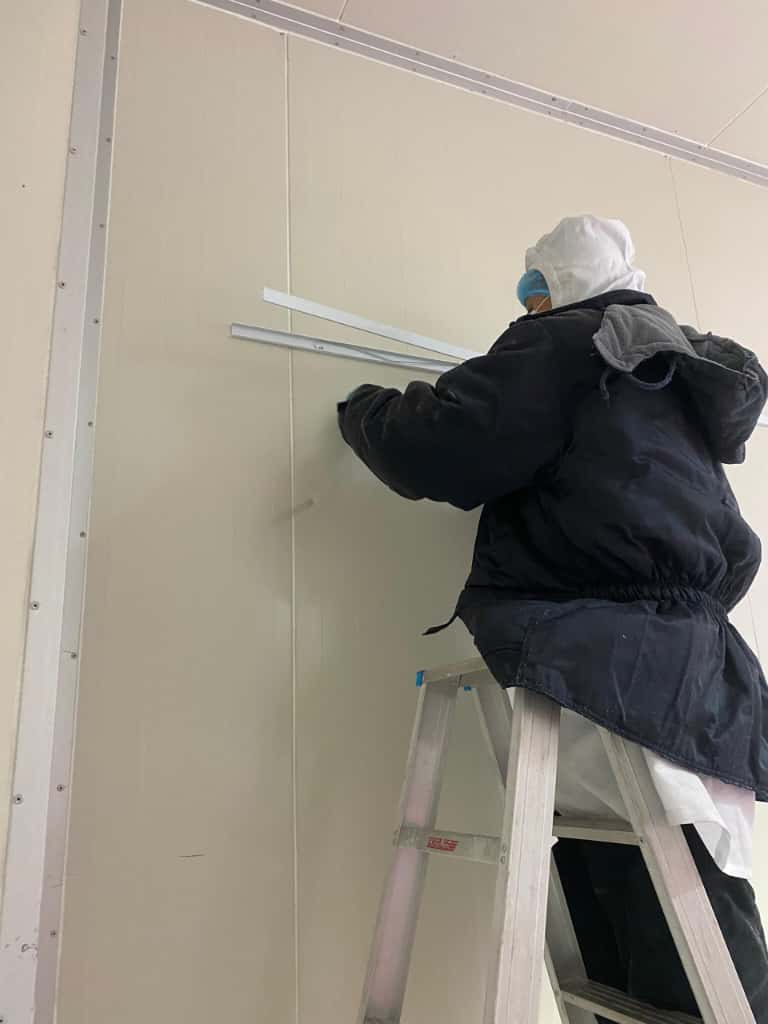 Trunking process for the external probe sensor.